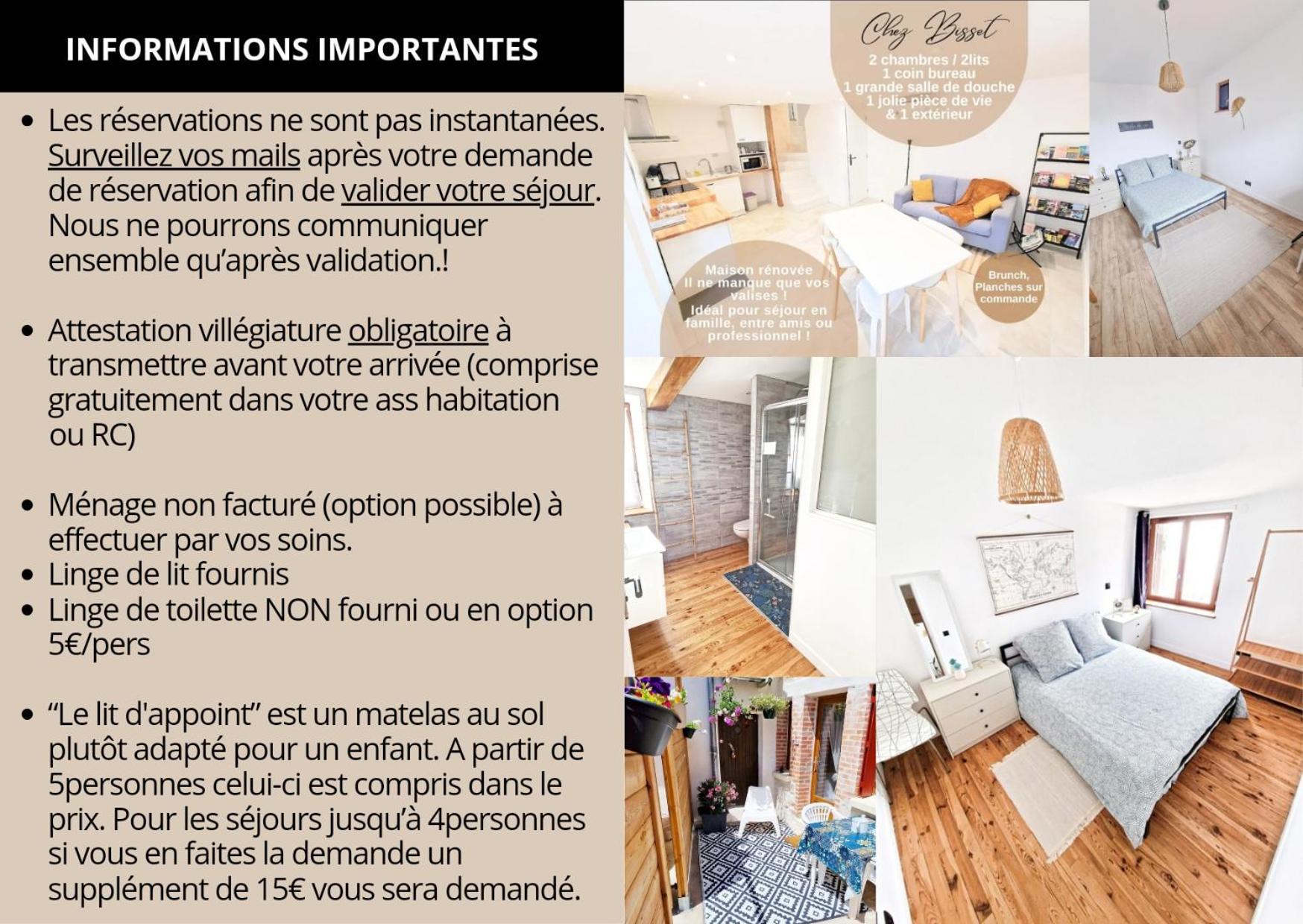 Gite Chez Bisset_2Chambres 4Personnes Lezoux Extérieur photo